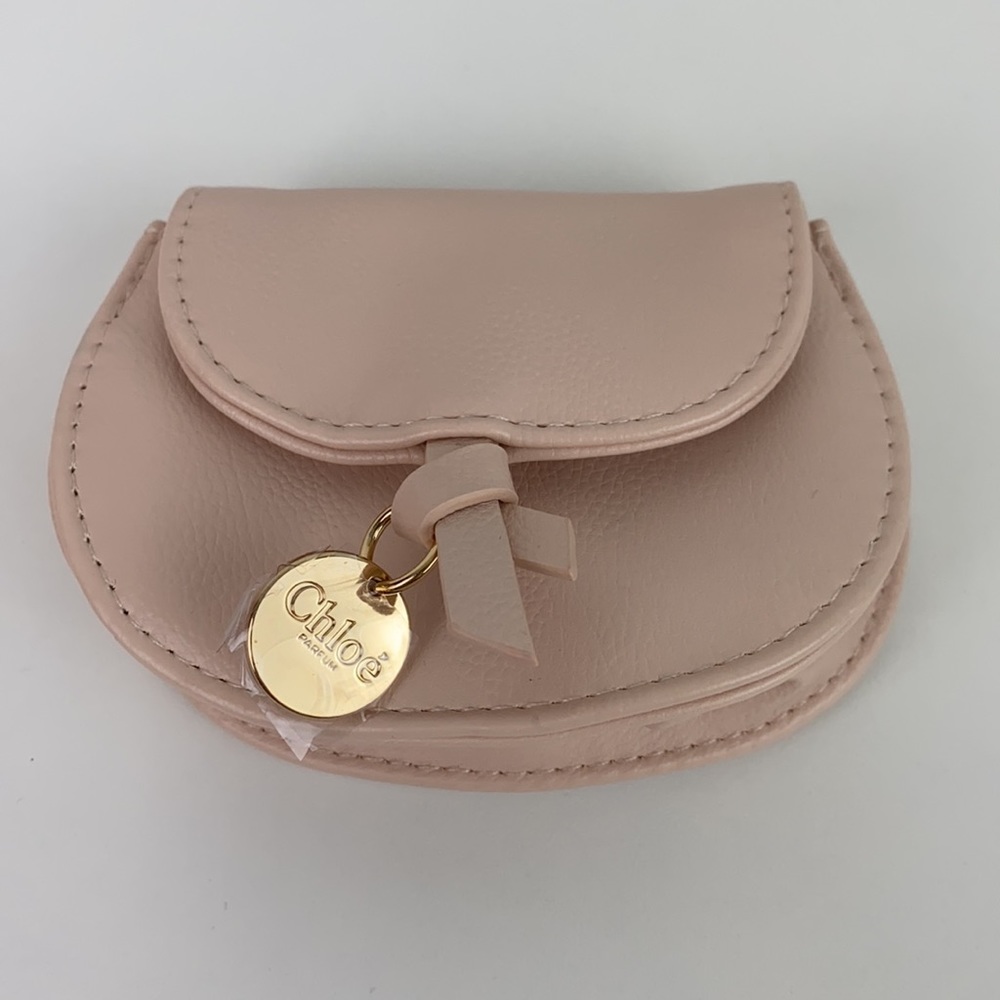 Chloé Parfums Coin / Card Purse Blush Pink Vegan